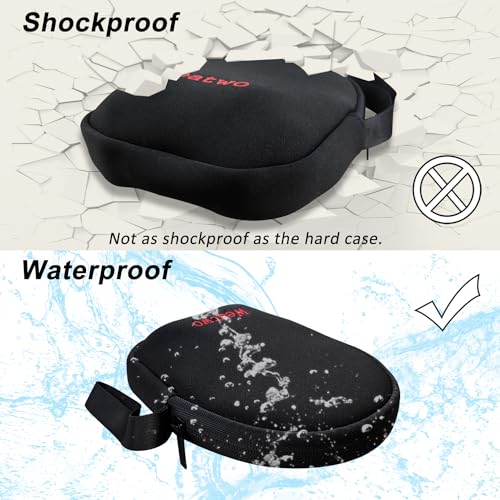 Headphone Storage Bag for Travel Carrying SBR Lightweight Headset Case | Bag for Foldable Over Ear Headphones/Neckband Earbuds, Fit for Sony, Skullcandy, Plantronics, Bose, Beats, JBL, Sennheiser