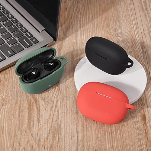 AIRSPO Silicone Case Compatible with Beats Studio Buds Case 2021 Soft Protective Cover for Beats Wireless Earbuds with Keychain (Cactus Green) - color: Cactus Green