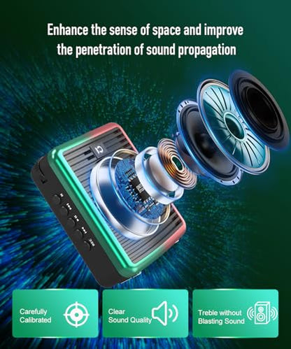 SHIDU 30W Wireless Voice Amplifier Bluetooth with 2.4G Lavalier Microphone - color: Black