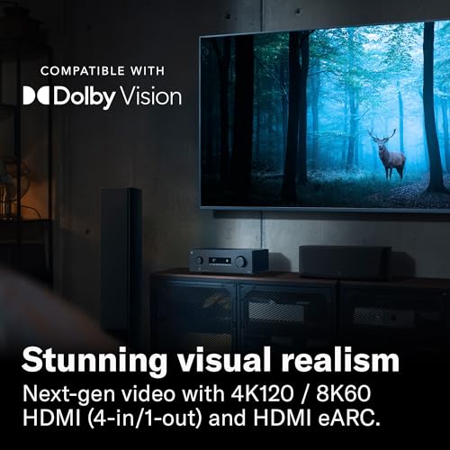 Yamaha RX300A 5.2-Channel Home Theater AV Receiver with Dolby Atmos, 4K120/8K HDMI and Bluetooth Multipoint (Black)