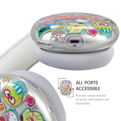 Sonix x Sanrio Protective Case Cover for AirPods Max Headphones | Clear TPU Cover Case | Hello Kitty & Friends Stickers - color: HK Stickers
