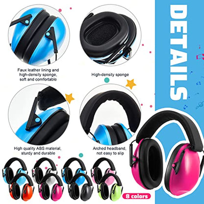 12 Pcs Kids Ear Protection Noise Cancelling Headphones Ear Muffs Bulk 27db Adult Noise Reduction Hearing Earmuff (Universal Fit (kids & Adults),Classic Style) - size: Universal Fit (kids & Adults), style: Classic