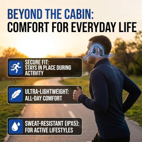Trucker Headset, Open Ear Air X3 Bone Conduction Headset with Mic, Dual Connect Wireless Headphones, Noise Cancelling with Mute Button ，Black-2pc - color: Black-2pc