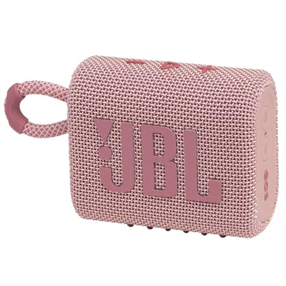 JBL Go 3 - Portable Mini Bluetooth Speaker, big audio and punchy bass, IP67 waterproof and dustproof, 5 hours of playtime, speaker for home, outdoor and travel (Pink) - color: Pink, style: GO3