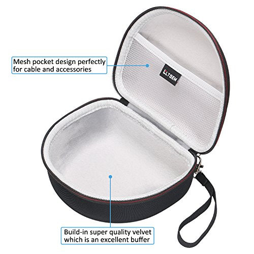 Case for Sony MDR7506 Professional Large Diaphragm Headphone Gray | Hard Carrying Travel Case for Sony MDR7506 Professional Large Diaphragm Headphone - color: 1.Black+Grey