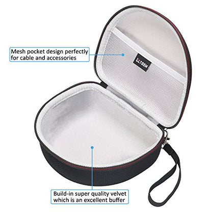 Case for Sony MDR7506 Professional Large Diaphragm Headphone Gray | Hard Carrying Travel Case for Sony MDR7506 Professional Large Diaphragm Headphone - color: 1.Black+Grey