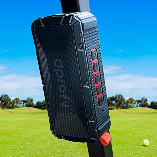Pro Portable Magnetic Bluetooth Golf Speaker Wireless Waterproof IPX6/Shockproof 3rd Generation Magnetic Golf Speakers for Golf Cart 24Hour Battery Golf Accessories Golf Gifts(TWS & SD Card function) - style: TWS & SD Card function