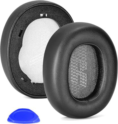 Defean Earpads for JBL E65/Live 650BTNC/660NC Headphones (Black) | Also for JBL E65/ Duet NC/Live 660/770 /780BTNC,Replacement Ear Cushions with Softer Leather, Noise Isolation Foam - color: Black