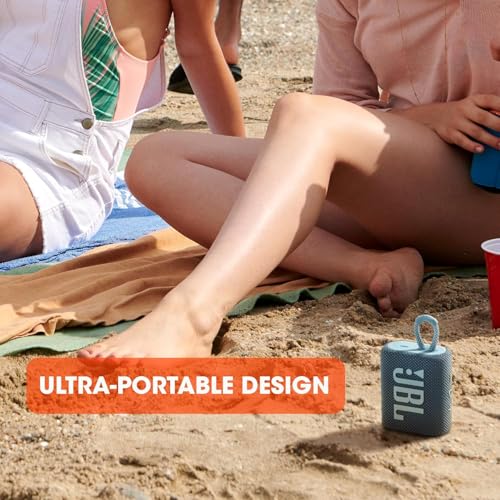 JBL Go 3 - for Portable Use - Speaker with Bluetooth - Built in Battery Waterproof and Dustproof - Includes Cleaning Cloth (Teal)