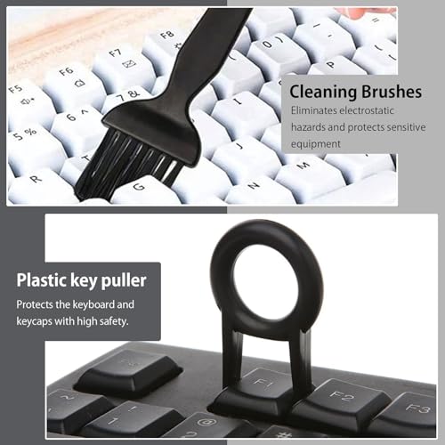 10PCS Anti Static Brush Kit, Small Cleaning Brushes for Keyboard PCB Motherboards Circuit Boards Electronic Devices Tool Set, Black