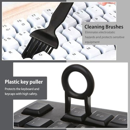 10PCS Anti Static Brush Kit, Small Cleaning Brushes for Keyboard PCB Motherboards Circuit Boards Electronic Devices Tool Set, Black