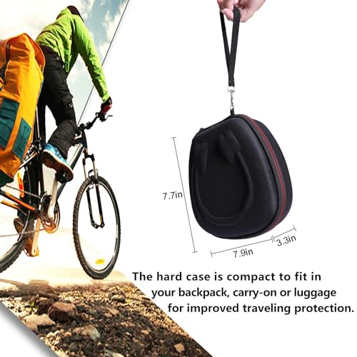 Headset Headphone Case Compatible with Logitech H390, H430, H570e, Zone 300, Zone 301 or JLab Go Work, JIAMQISHI, EAGLEND Headset, Black+Gray(Case Only) | Hard Carrying Travel Wired Headset Case for Logitech H390/H391/Zone 301/H111/H570e & JIAMQISHI/Poly
