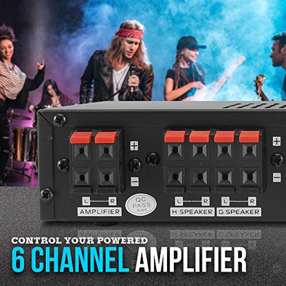 Pyle 8 Channel Speaker Selector Switch - A/B/C/D/E/F/G/H