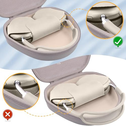 Hard Case for Apple AirPods Max 2/AirPods Max Wireless Headphones - color: SandStone Case