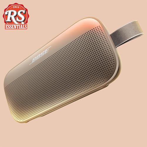 Bose SoundLink Flex Bluetooth Speaker (2nd Gen) - Portable Outdoor Speaker with Hi-Fi Audio, Waterproof and Dustproof, USB-C, Up to 12 Hours Battery Life, Sandstone - color: Sandstone
