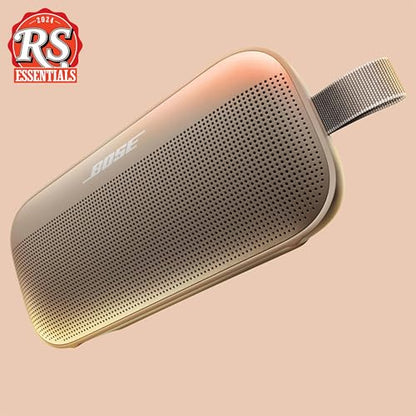 Bose SoundLink Flex Bluetooth Speaker (2nd Gen) - Portable Outdoor Speaker with Hi-Fi Audio, Waterproof and Dustproof, USB-C, Up to 12 Hours Battery Life, Sandstone - color: Sandstone