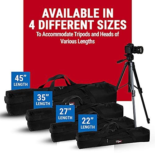 VidPro TC-27 Padded Tripod Bag carries 27-Inch Long Tripods - size: 27" Long