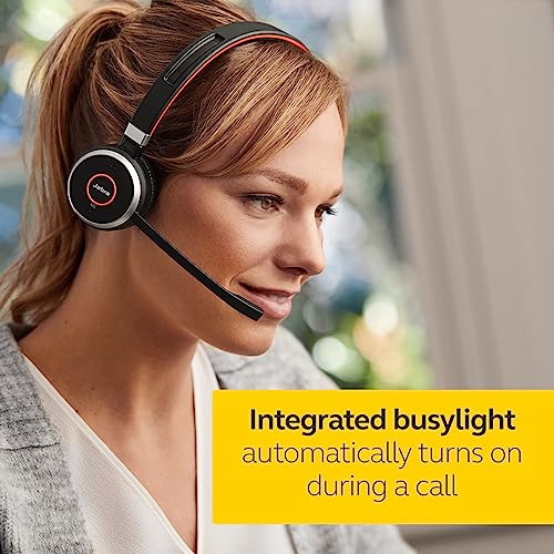 Jabra Evolve 65 MS Teams Wireless Headset, Mono – Includes Link 370 USB Adapter – Bluetooth Headset with Industry-Leading Wireless Performance, Advanced Noise-Cancelling Microphone, All Day Battery - size: Single-ear, style: Teams Certified