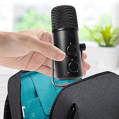 USB Microphone for Computer, Plug & Play Computer Microphone, with Mute Key, Echo/Volume Control Desktop Microphone for Gaming, Vocals, Voice Over, Streaming
