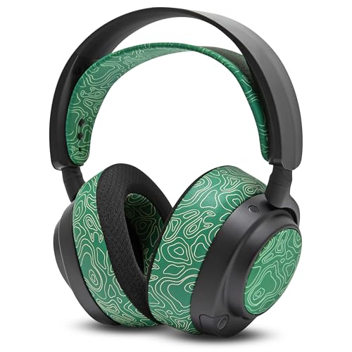 WC Side Plates for Arctis Nova Pro Wireless, Pro Wired & Nova Elite | Made by Wicked Cushions | Also fits Nova Pro Omni, 7, 7X & 7P | Emerald Tide - color: Emerald Tide