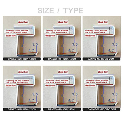 Office Computer Desk Aluminum Hook Clamp-On Desk Headphone Holder/Backpack Hook/Provides A Convenient Place to Hang Headset Or Bag (for 3CM Board)
