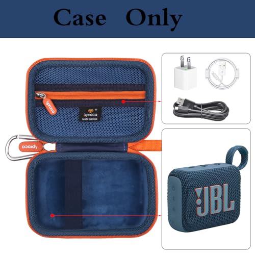 Case for JBL Go 4 / GO 5 / Go 3 Ultra Portable Speaker -Blue (Case Only) - color: Blue