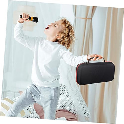 GALPADA Microphone Hard Carrying Case Portable Dual Mic Travel Bag Storage for Vocal Microphones Lightweight Padded Design for Outdoor Use and Protection