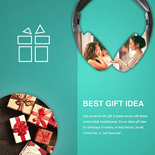 Wireless Personal FM Radio Headphones Ear Muffs with Best Reception | Portable Headset with Radio Built in for Walking, Jogging, Daily Works Powered by 2 AA Batteries (Not Included)