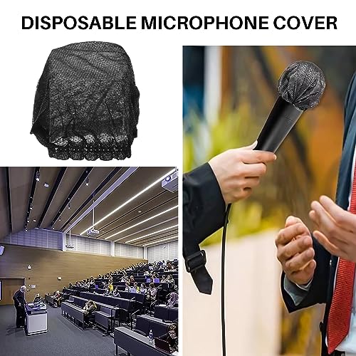 300Pcs Disposable Microphone Cover Mic Covers Mic Windscreen Protective for Handheld Microphone