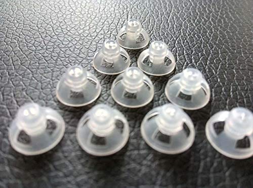 Hearing Aid Ear Piece Open Domes 9mm 10-Pack Comfortable PSAP (Personal Sound Amplifiers Product) Kit Ear Tips Invisible, Perfect for Open Air (Open fit), Except for RIC - style: Open 9mm 10-pack