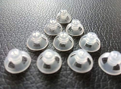 Hearing Aid Ear Piece Open Domes 9mm 10-Pack Comfortable PSAP (Personal Sound Amplifiers Product) Kit Ear Tips Invisible, Perfect for Open Air (Open fit), Except for RIC - style: Open 9mm 10-pack