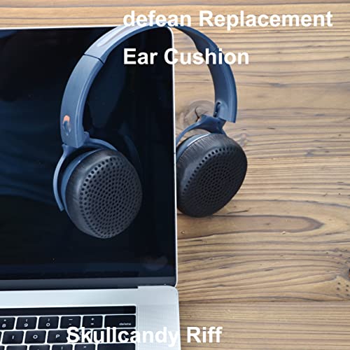Riff Earpads - defean Replacement Ear Cushion Ear Pads Compatible with Skullcandy Riff Wireless On-Ear Headphones (Black) - color: Black