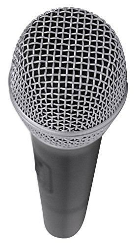 Rockville RWM1202VH VHF Wireless Dual Handheld Microphone System, 2 Channel | Metal Receiver, 1/4" Audio Output, Cardioid, 200 ft Indoor Range, Auto-Link, Includes 2 Mics/Batteries/Adapter