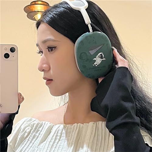 Case Compatible with AirPods Max Headphones, Cute Anime Soft TPU Astronaut Anti-Scratch Protective Ear Cup Covers Headphone Cases for Woman Kids Boy - color: Astronaut 1