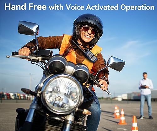 Rechargeable Long Range Two-Way Radios with Earpiece 6 Pack Arcshell AR-6 Walkie Talkies Li-ion Battery and Charger Included