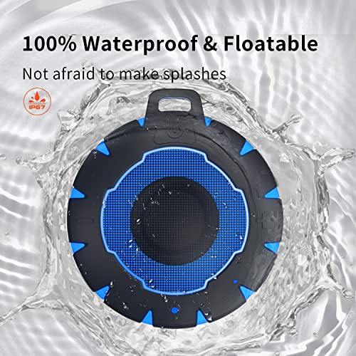 HEYSONG Waterproof Bluetooth Speaker, IPX7 Small Shower Speaker, Lightweight Portable Speakers for Travel, Pool, Beach, Biking, Kayak