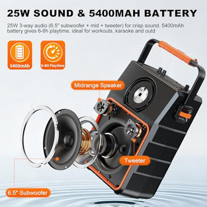 Portable Karaoke Machine with 10.1” Rotatable HD Screen, Wireless Screen Mirroring for iOS & Android, Bluetooth Speaker with Lyrics Display, PA System with 2 Wireless Microphones & LED Lights for Home - size: A119