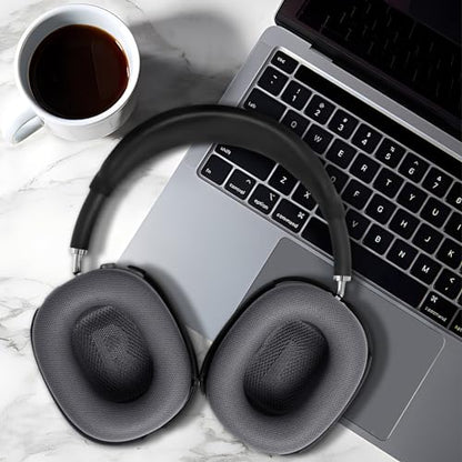 GEVO Upgraded Ear Cushions Replacement Earpads for AirPods Max 1 & 2 Headphones, Protein Leather Ear Pads Ear Covers Cups with Memory Foam and Magnet for AirPods Max 1 & 2 (Space Gray) - color: Space Gray