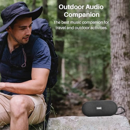 TOZO PA1 Portable Bluetooth Speaker, Powerful Stereo Sound with Deep Bass | 25H Playtime, IPX7 Waterproof for Shower, Wireless Speaker with App EQ Control, Dual Pairing for Home, Outdoor and Travel