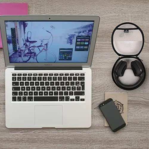 Hard Travel Case for Logitech Zone Vibe 100/125 Wireless Ear Headphones, Protective Carrying Storage Case - Tourmate（only case） - color: Black
