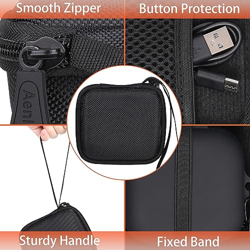 Aenllosi Hard Case for SHOKZ/AfterShokz OpenFit Open-Ear Headphones, Black | Silicone cover construction, Water-resistant design, Dust-resistant design, Impact-resistant design - color: Black