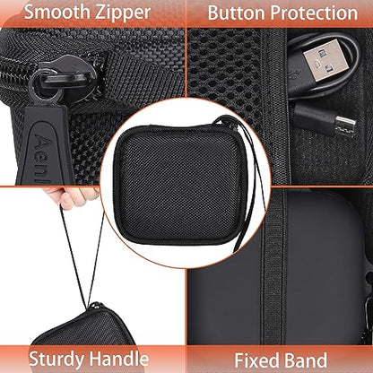 Aenllosi Hard Case for SHOKZ/AfterShokz OpenFit Open-Ear Headphones, Black | Silicone cover construction, Water-resistant design, Dust-resistant design, Impact-resistant design - color: Black