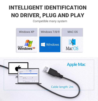 USB Microphone, Desktop Gooseneck Computer Mic with Mute Button & LED Indicator, Volume & Echo Control, Plug & Play for PC Laptop, Compatible with Zoom, Gaming, Meeting, Streaming