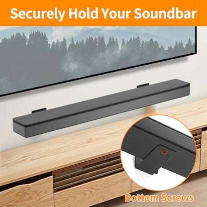 tiebutie Soundbar Wall Mount for Bose WB-300 SoundTouch 300 Sound Bar 300/500/550/600/700/900/950 Smart Ultra Bracket with Hardware Kit, Sound Bar Mount for Bose Soundbar Mounting Bracket Under TV