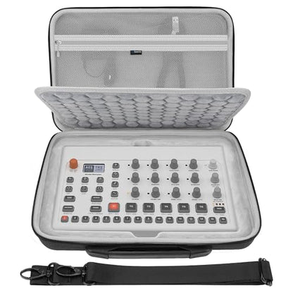 GEEKRIA Hard Shell Travel Case Compatible with Elektron Model Samples/Model Cycles, Audio Sampler Carrying Bag (Dark Gray)