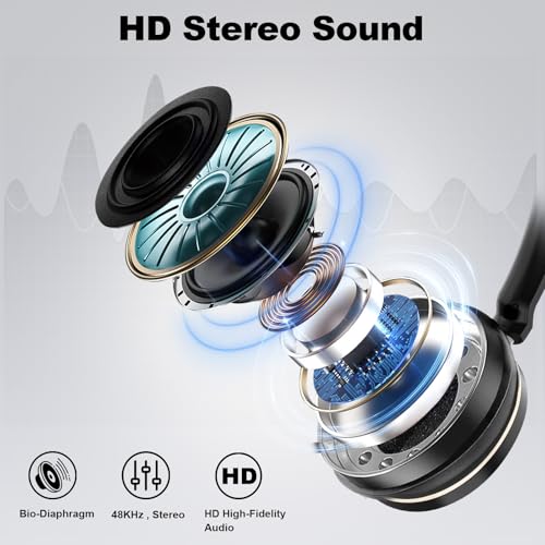 Wantek USB Headset with Microphone, Type-c/USB/3.5mm Jack 3-in-1 PC Headsets, Single Ear (Monaural) Headsets with Noise Cancelling and Volume Control for Call Centers, Skype, Zoom, Office,Business - style: 881