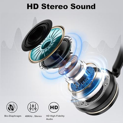 Wantek USB Headset with Microphone, Type-c/USB/3.5mm Jack 3-in-1 PC Headsets, Single Ear (Monaural) Headsets with Noise Cancelling and Volume Control for Call Centers, Skype, Zoom, Office,Business - style: 881