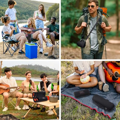 Hard Case for JBL Flip 7 Portable Wireless Bluetooth Speaker - color: Black Case