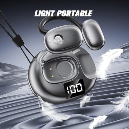 Outer Out of Over Ear Open Earbuds Wireless Bluetooth Outside The Ear for Ows Hanging Earphones 5.4 Bluetooth Outer Out of Open Ear Wireless Headphones AIR Bone Conduction Earbuds Over The Ear Buds - color: Orange