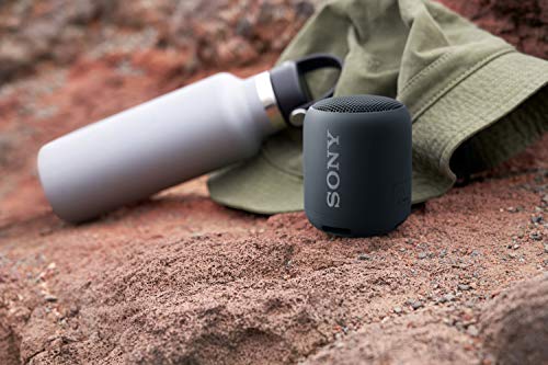 Sony SRS-XB12 Mini Bluetooth Speaker Loud Extra Bass Portable Wireless Speaker with Bluetooth -Loud Audio for Phone Calls- Small Waterproof and Dustproof Travel Music Speakers Black SRS-XB12/B